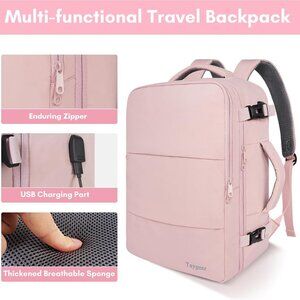 Women’s Travel Backpack • Carry-On • USB Port • 15.6” Laptop • Flight Approved
